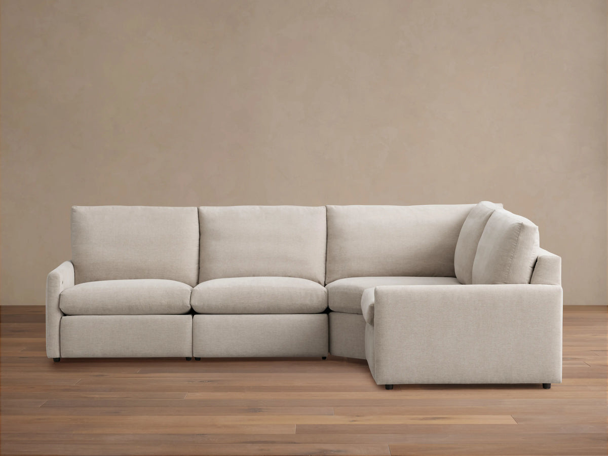 Kipton Slim Arm Four-Piece Motion Sectional