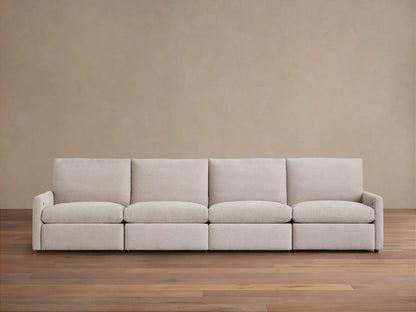 Kipton Slim Arm Four-Piece Motion Modular Sofa