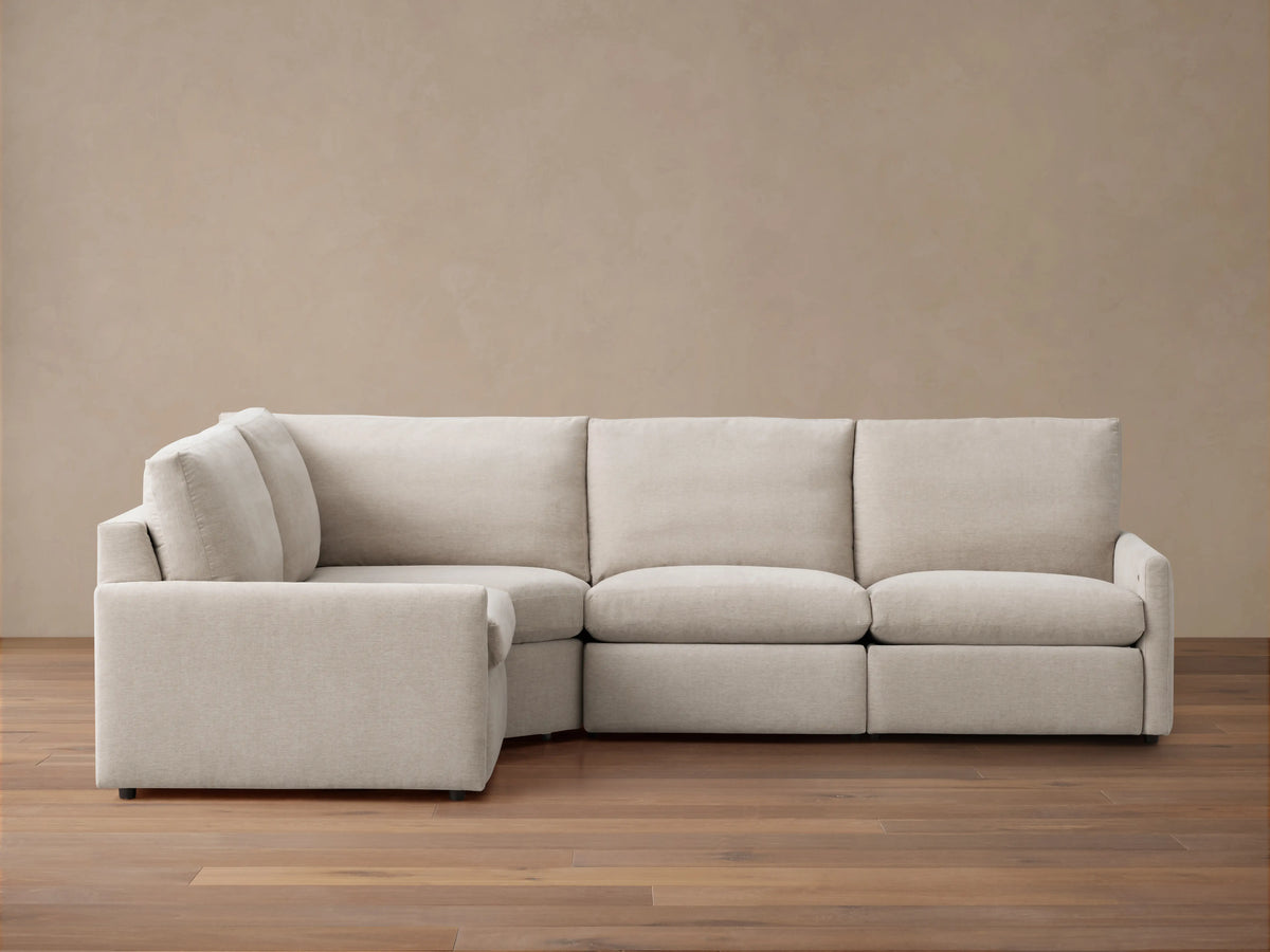 Kipton Slim Arm Four-Piece Motion Sectional