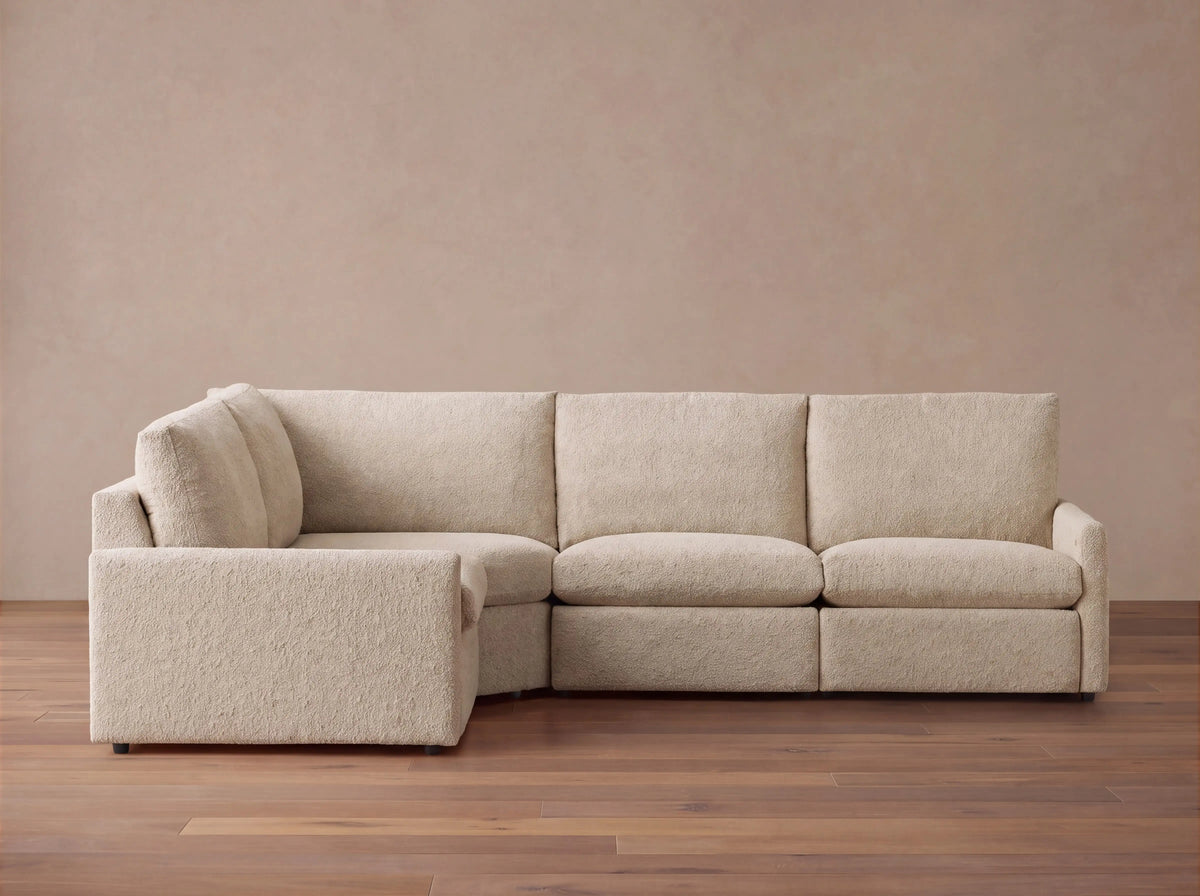 Kipton Slim Arm Four-Piece Motion Sectional