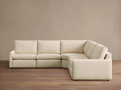 Kipton Slim Arm Five-Piece Motion Corner Sectional