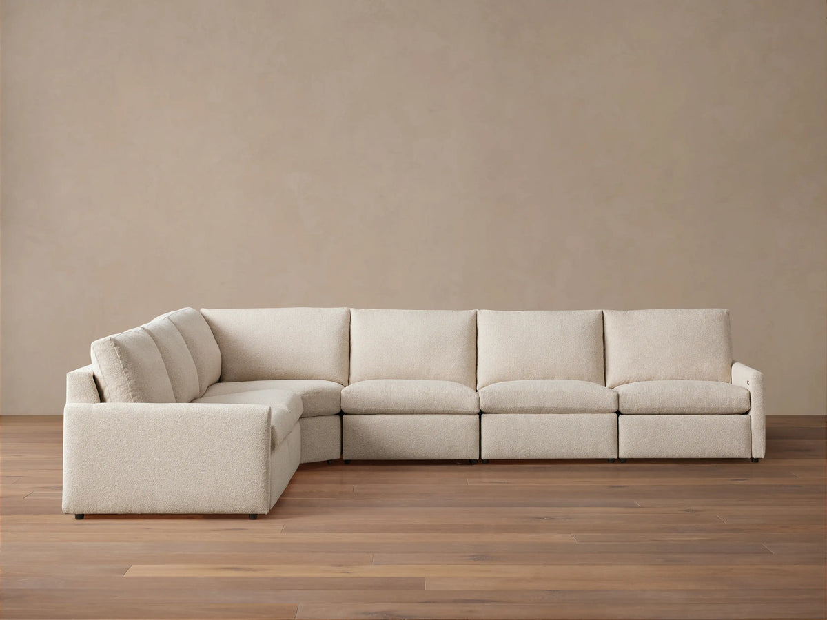Kipton Slim Arm Six-Piece Motion Sectional