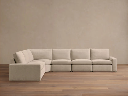 Kipton Wide Arm Six Piece Motion Sectional