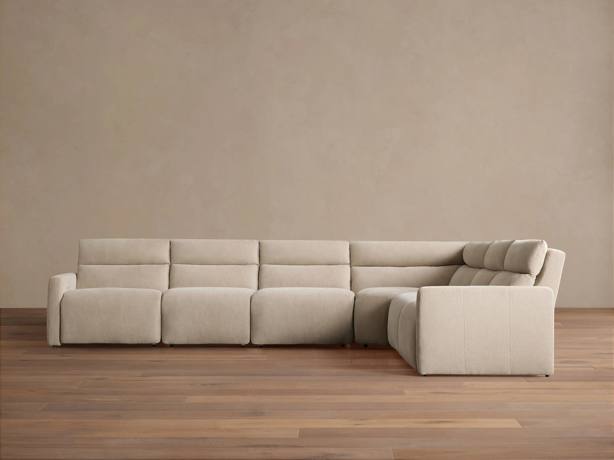 Rowland Tailored Six-Piece Motion Sectional