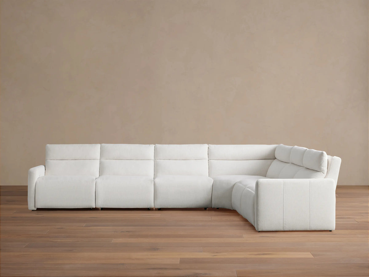 Rowland Tailored Six-Piece Motion Sectional
