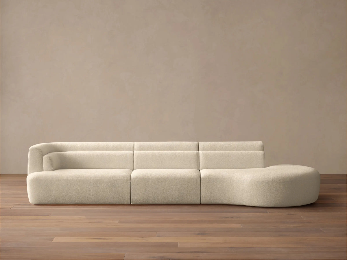 Lovina Three-Piece Bumper Sectional