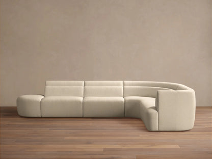 Lovina Five-Piece Sectional with Ottoman