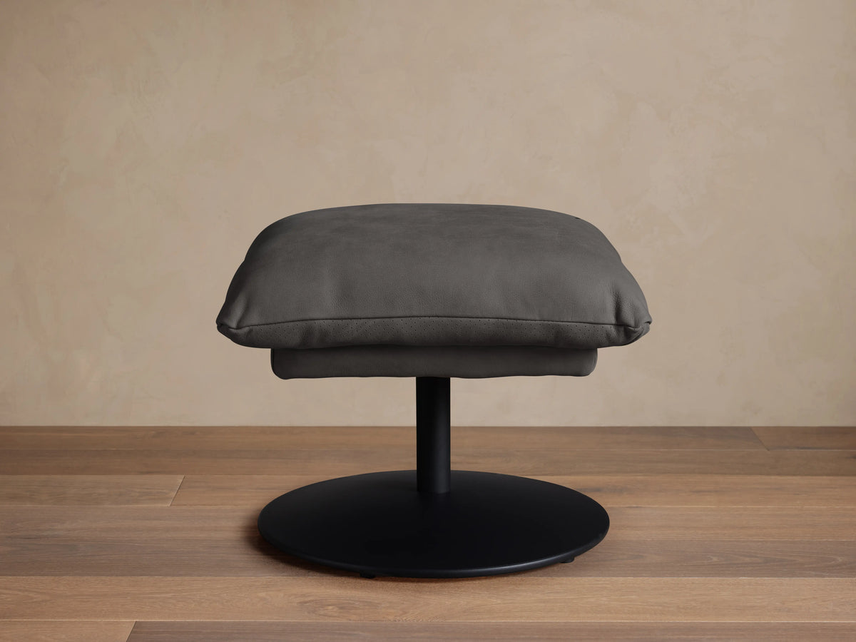 Deacon Leather Ottoman
