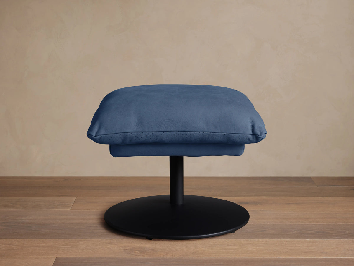 Deacon Leather Ottoman