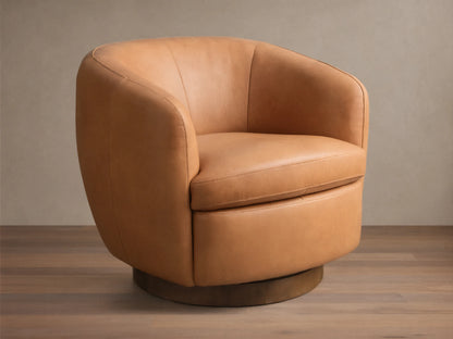 Cerrito Leather Swivel Chair