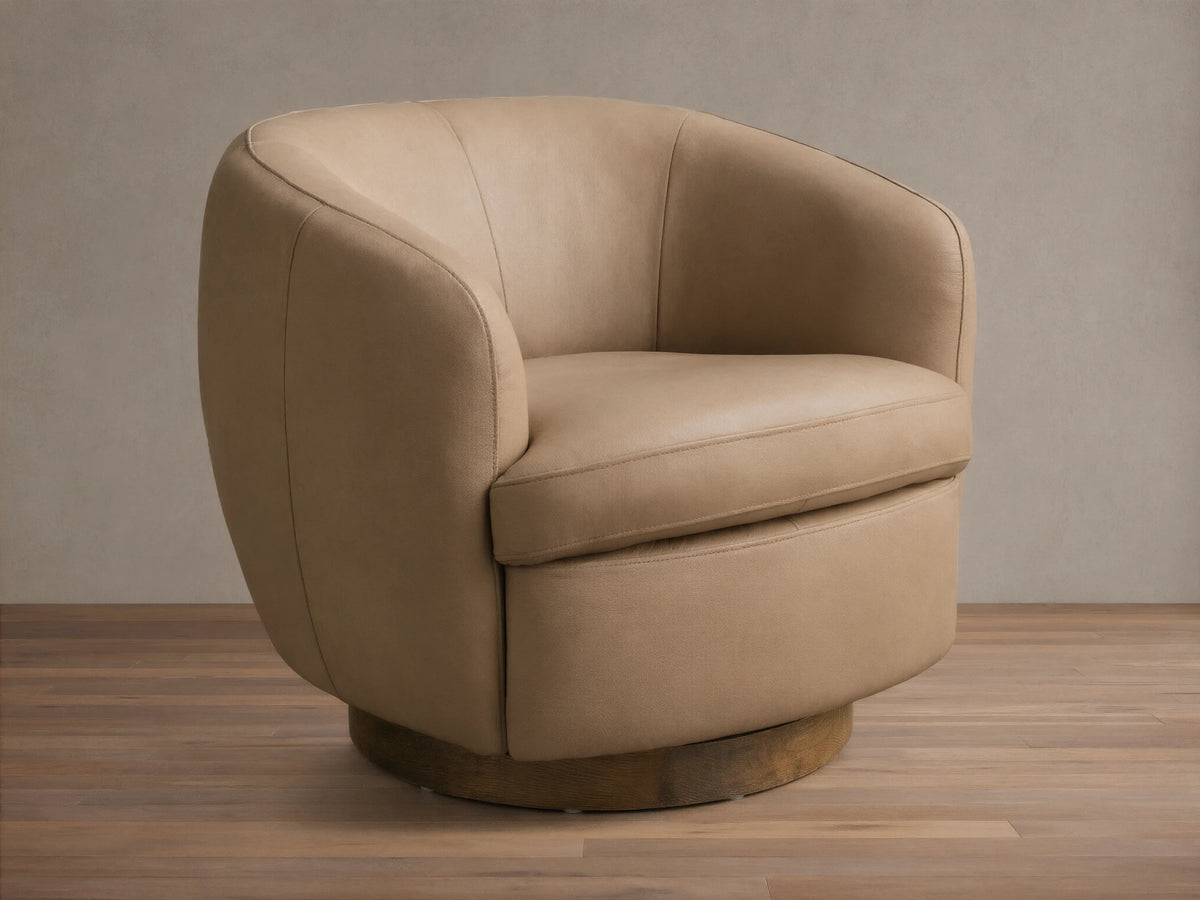 Cerrito Leather Swivel Chair
