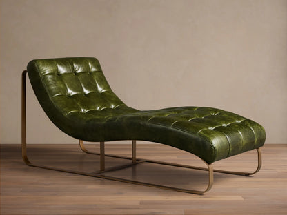 Callaway Leather Chaise
