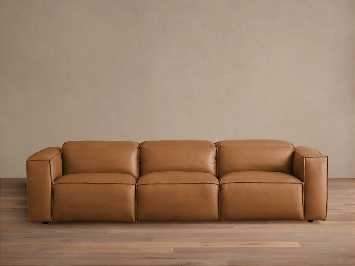 Coburn Leather Three-Piece Motion Sofa