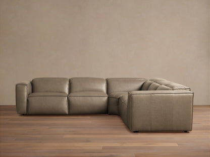 Coburn Leather Five-Piece Motion Corner Sectional