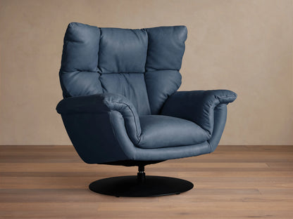 Deacon Leather Swivel Recliner