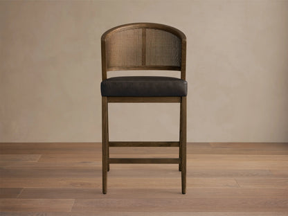 Aimee Cane Back Armless Counter Stool in Mocha and Oxnard Chocolate (4 of 4)