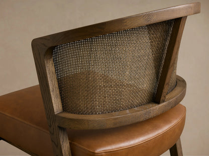 Aimee Cane Back Armless Counter Stool in Mocha and Oxnard Camel (3 of 4)
