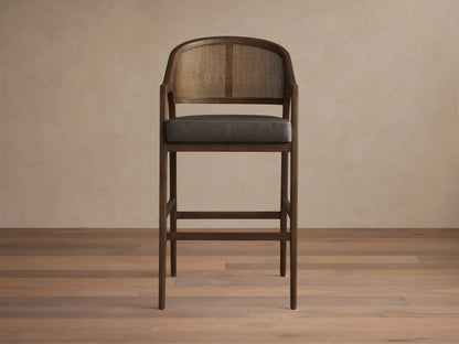 Aimee Cane Back Arm Barstool in Mocha and Oxnard Chocolate (4 of 4)