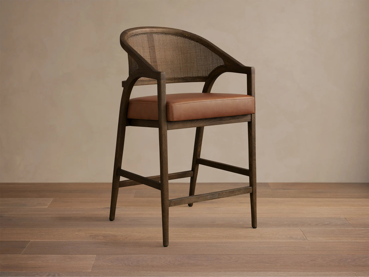Aimee Faux Leather Stool