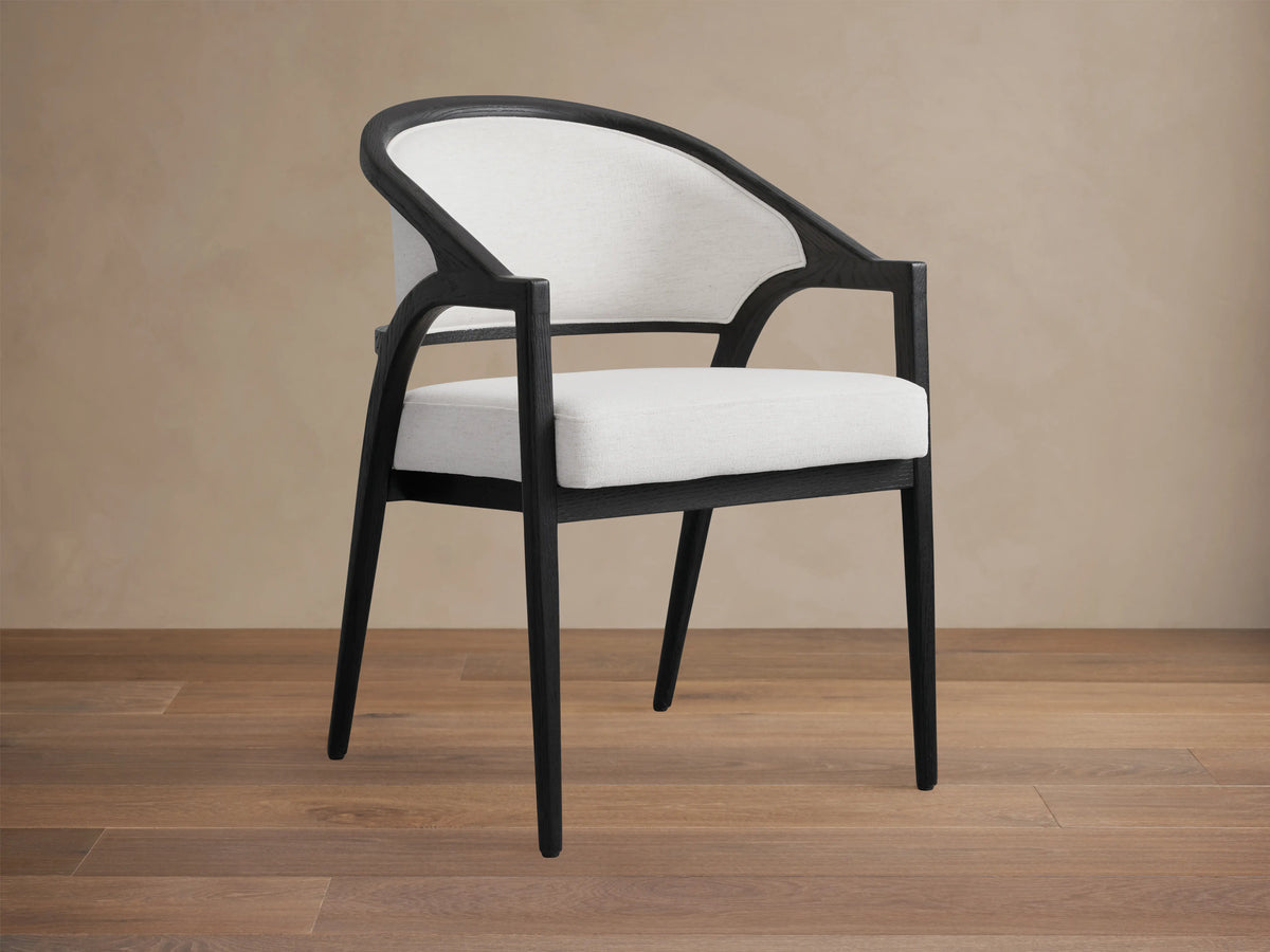 Aimee Upholstered Back Dining Arm Chair