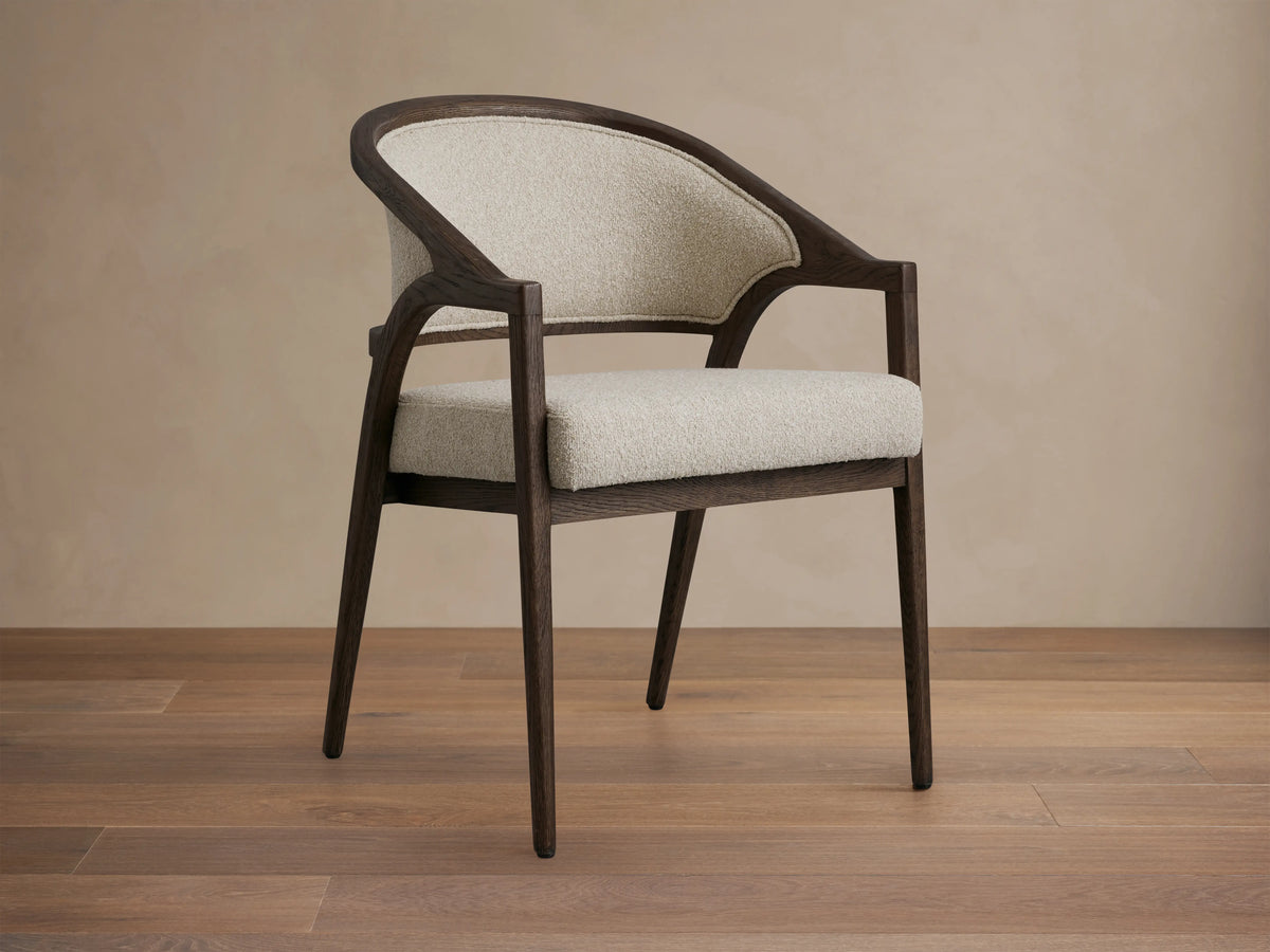 Aimee Upholstered Back Dining Arm Chair