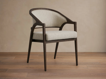 Aimee Upholstered Back Dining Arm Chair