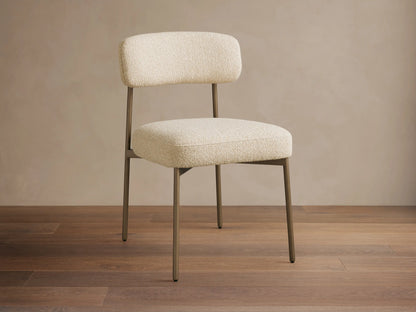 Billie Dining Chair in Antique Brass