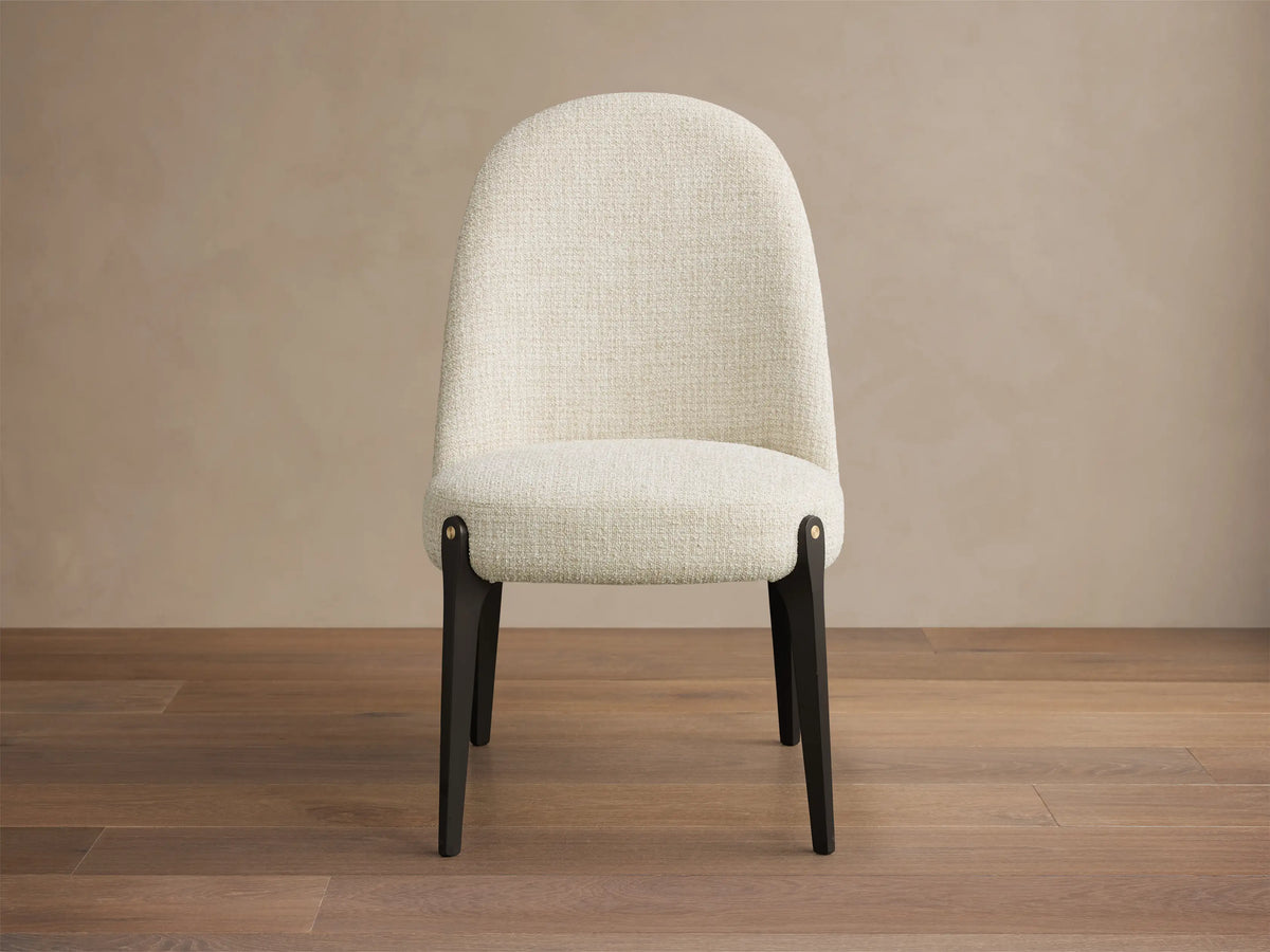 Bottoni Side Chair in Matilda Cashmere and Vesuvio Black (5 of 5)