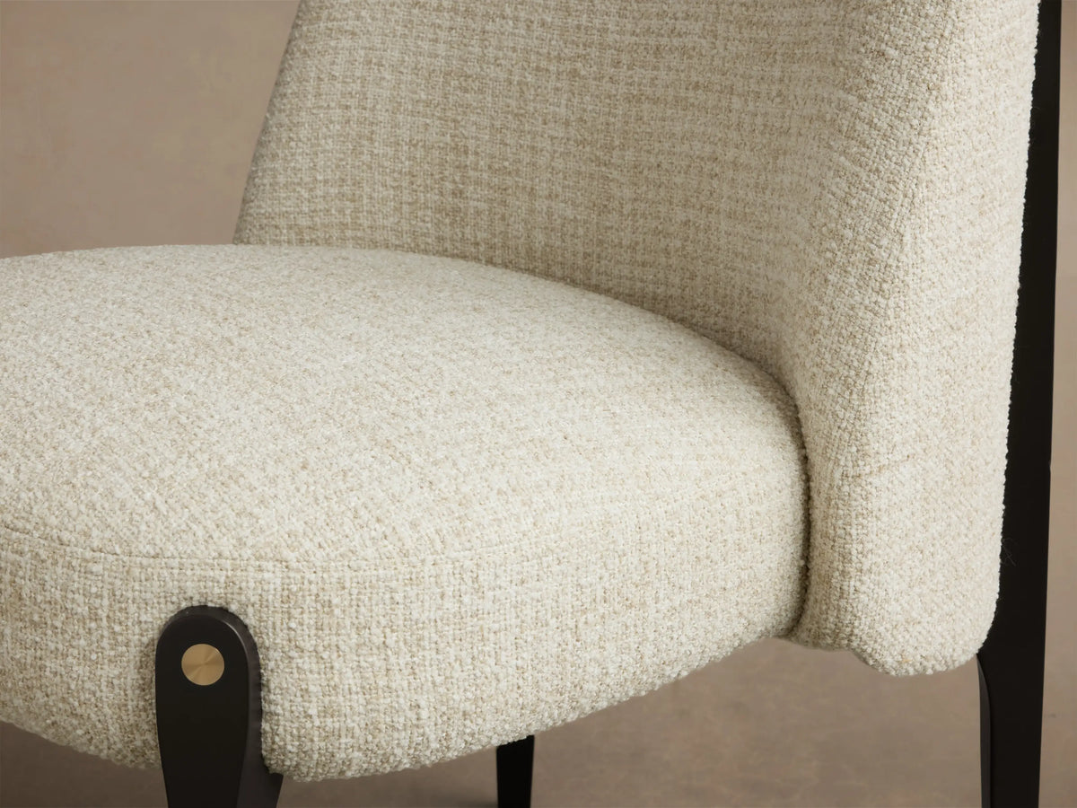 Bottoni Side Chair in Matilda Cashmere and Vesuvio Black (4 of 5)