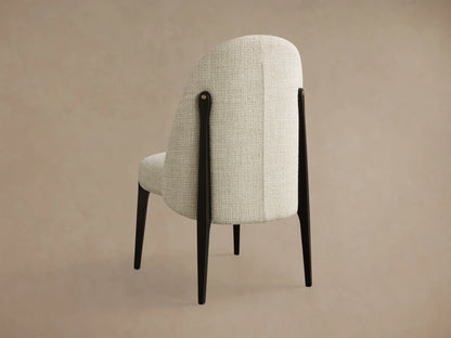 Bottoni Side Chair in Matilda Cashmere and Vesuvio Black (3 of 5)
