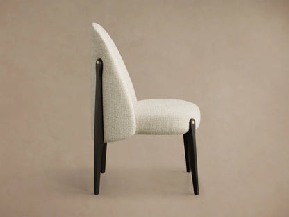 Bottoni Side Chair in Matilda Cashmere and Vesuvio Black (1 of 5)