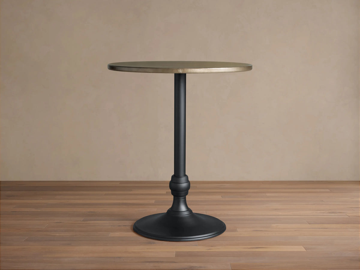 Recycled Metal Bar Table with Wade Base