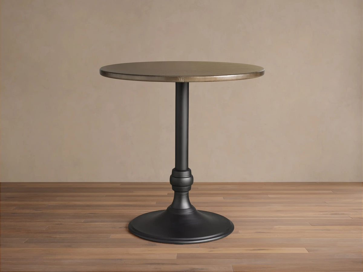 Recycled Metal Counter Table with Wade Base
