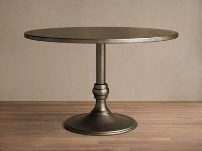 Recycled Metal Dining Table with Wade Base
