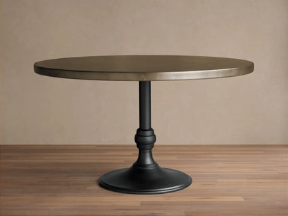 Recycled Metal Dining Table with Wade Base
