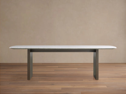 Saint Germain Stone Dining Table with Clement Base