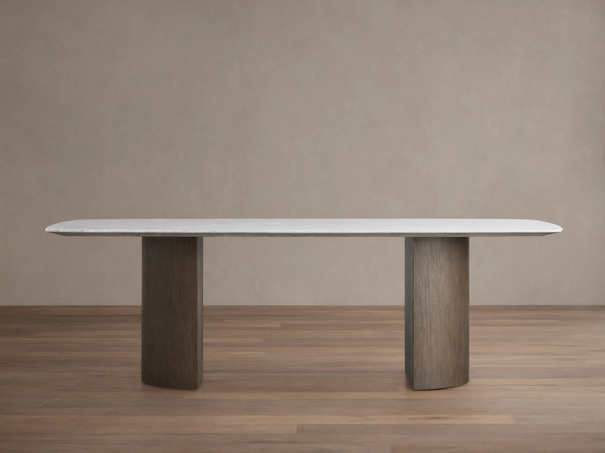 Saint Germain Stone Dining Table with Dauphine Base