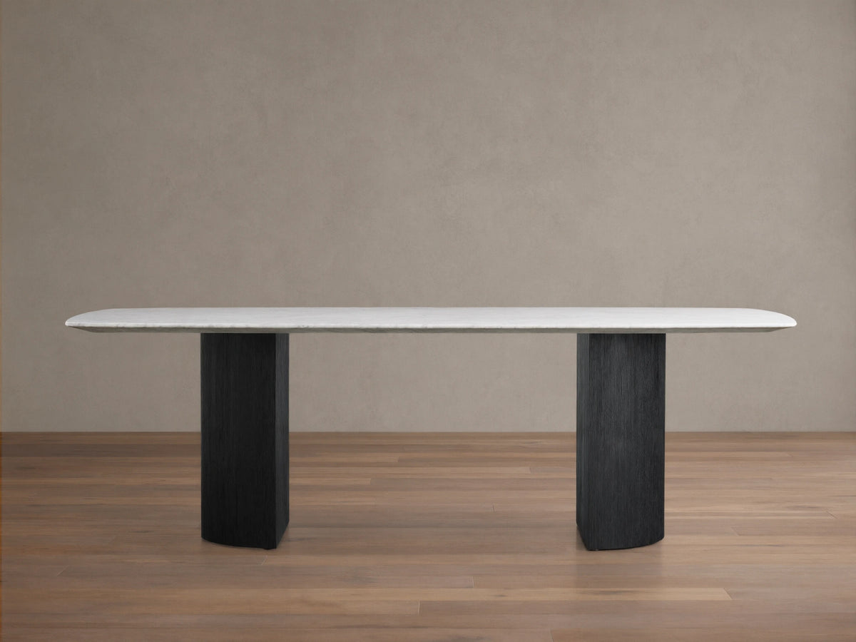 Saint Germain Stone Dining Table with Dauphine Base