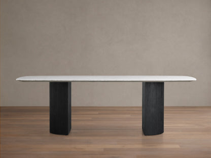Saint Germain Stone Dining Table with Dauphine Base