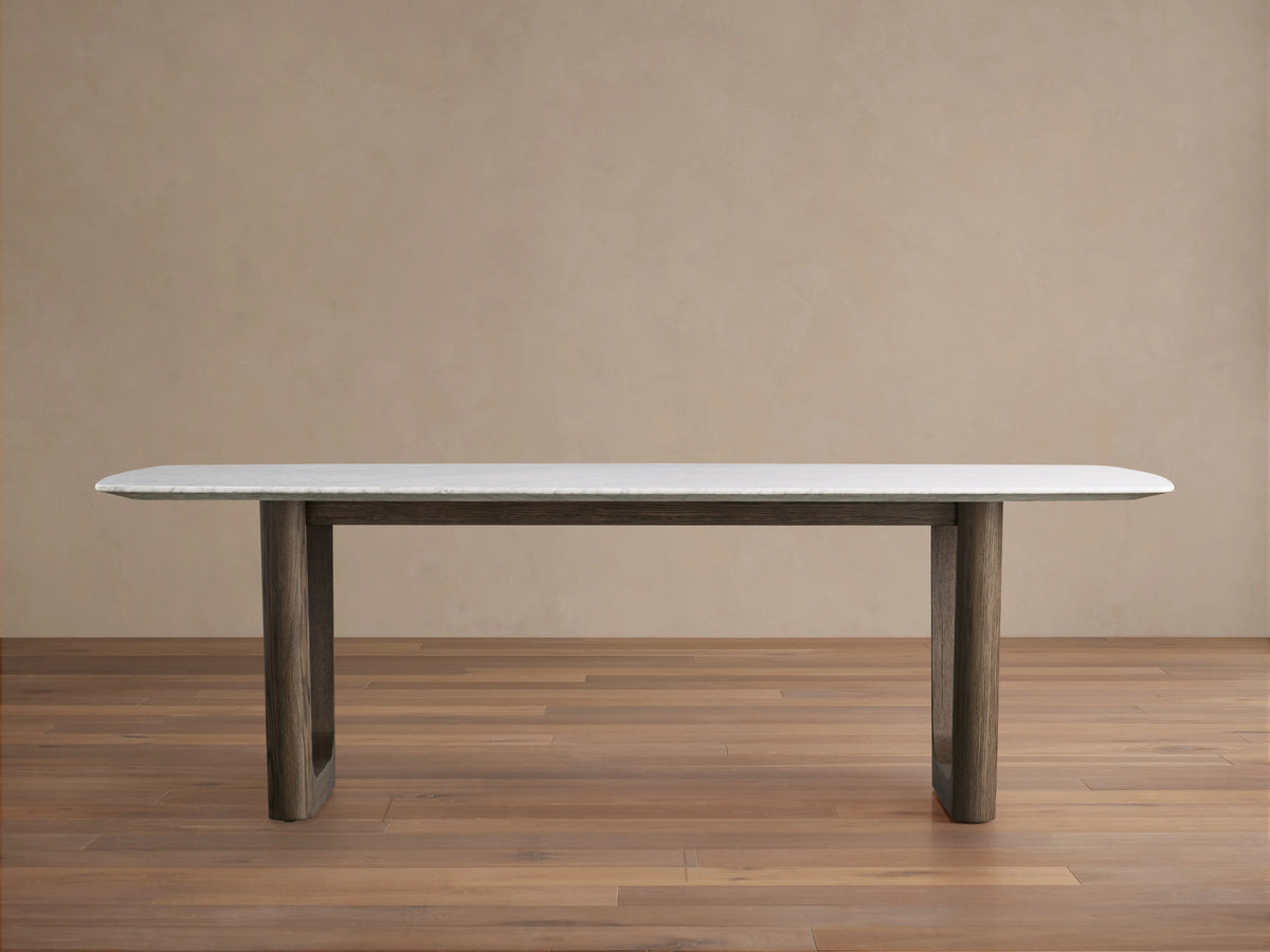 Saint Germain Stone Dining Table with Rennes Base