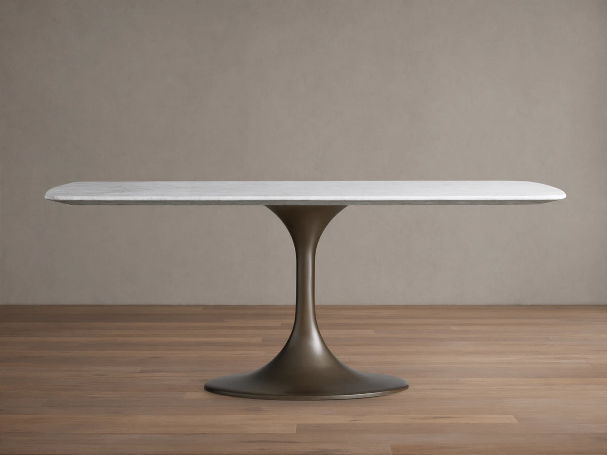 Saint Germain Stone Dining Table with Launette Base