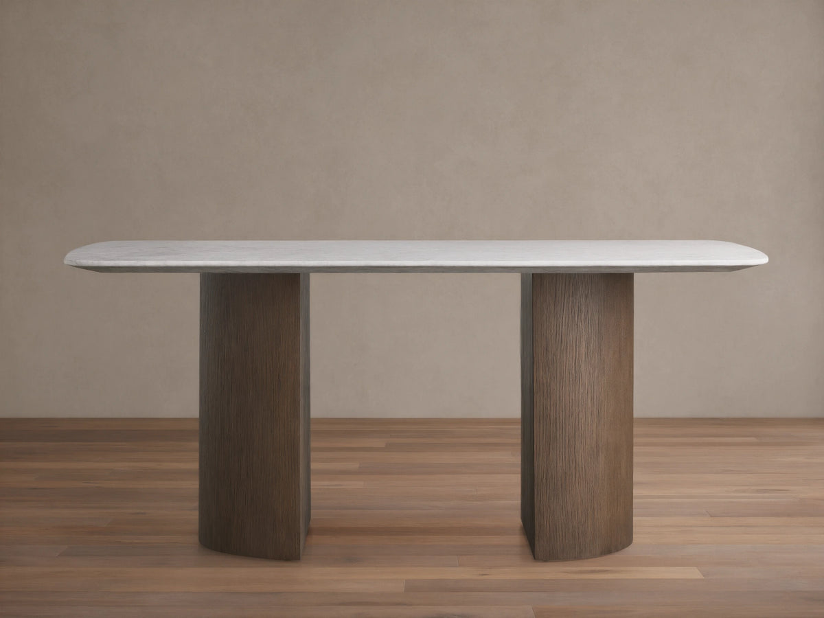 Saint Germain Stone Dining Table with Dauphine Base