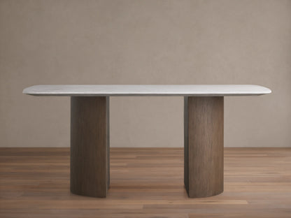 Saint Germain Stone Dining Table with Dauphine Base