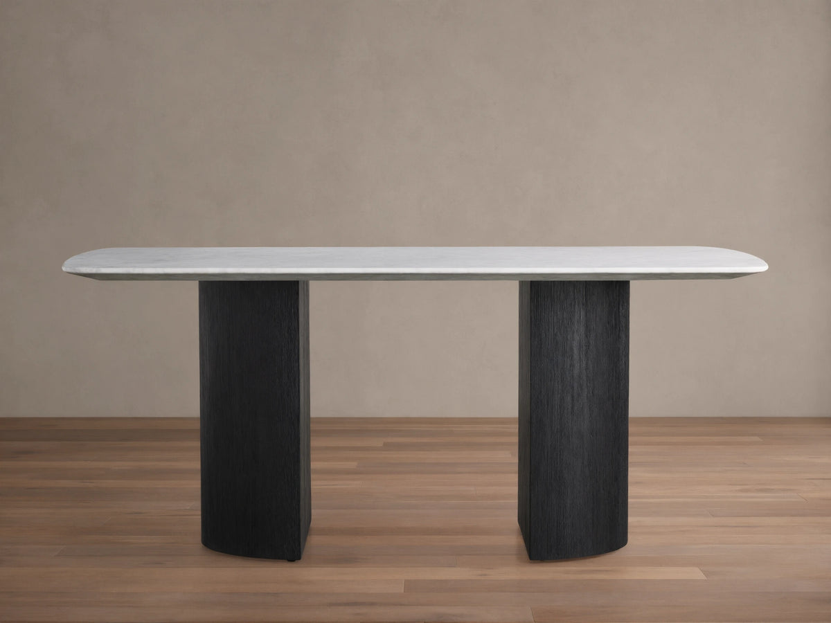 Saint Germain Stone Dining Table with Dauphine Base