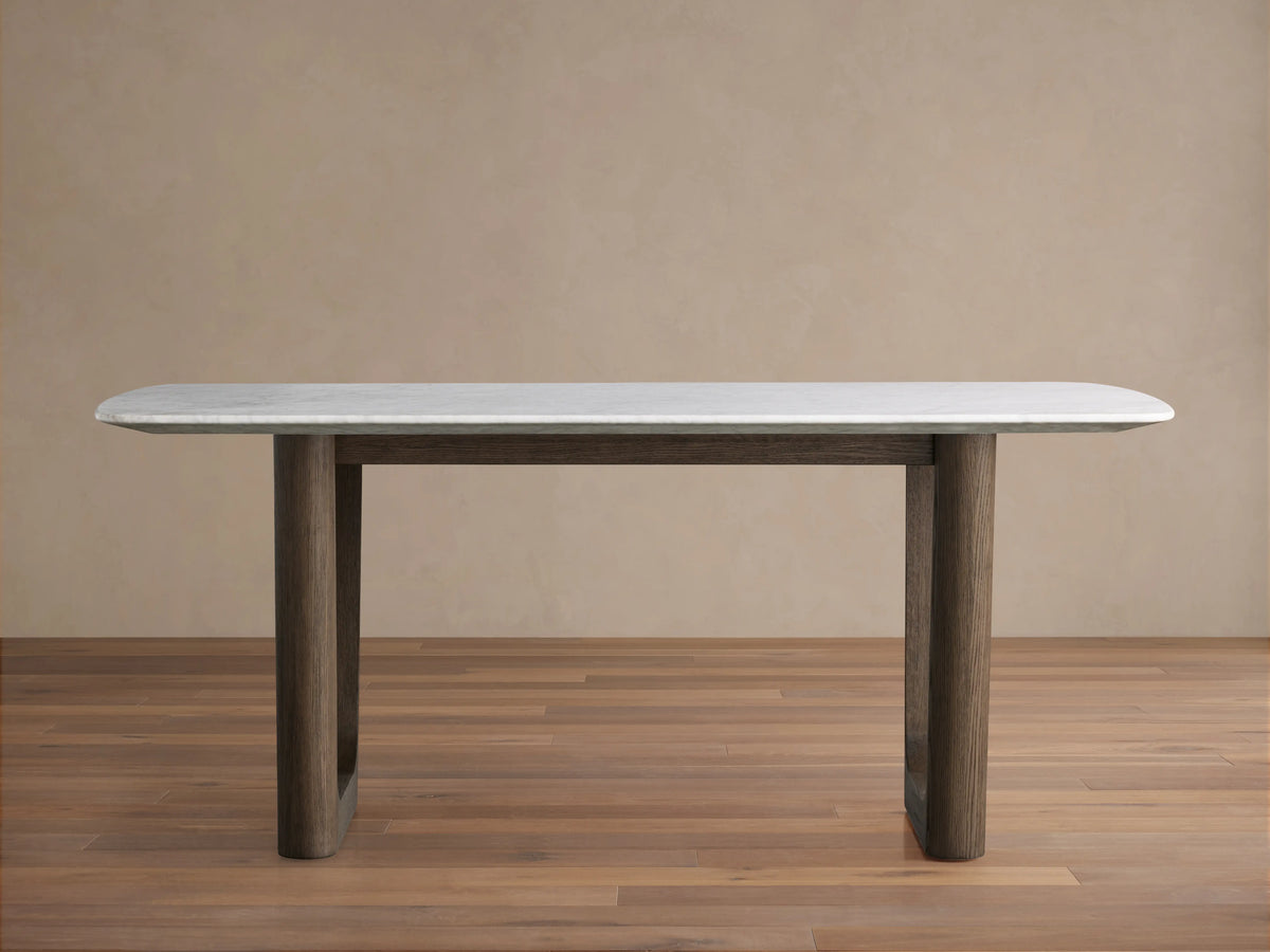 Saint Germain Stone Dining Table with Rennes Base