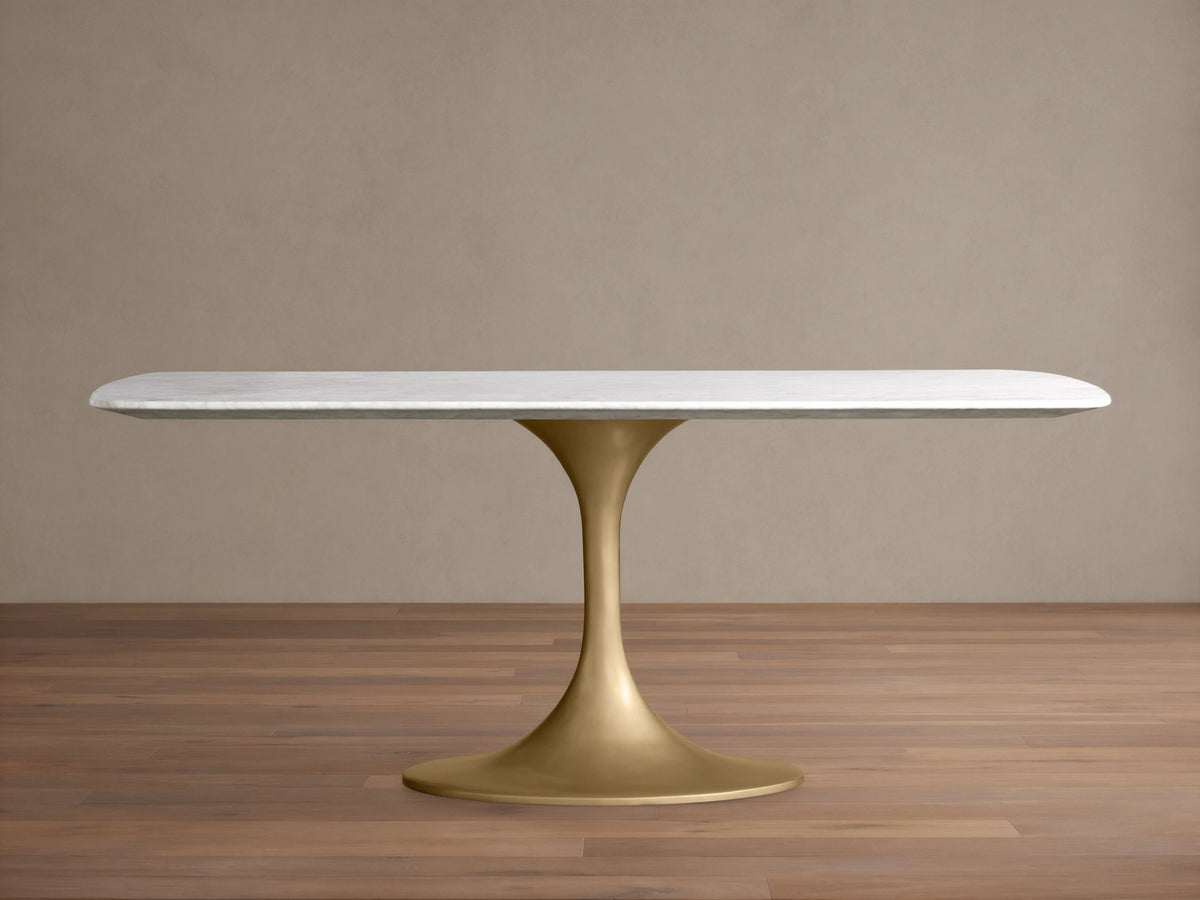 Saint Germain Stone Dining Table with Launette Base