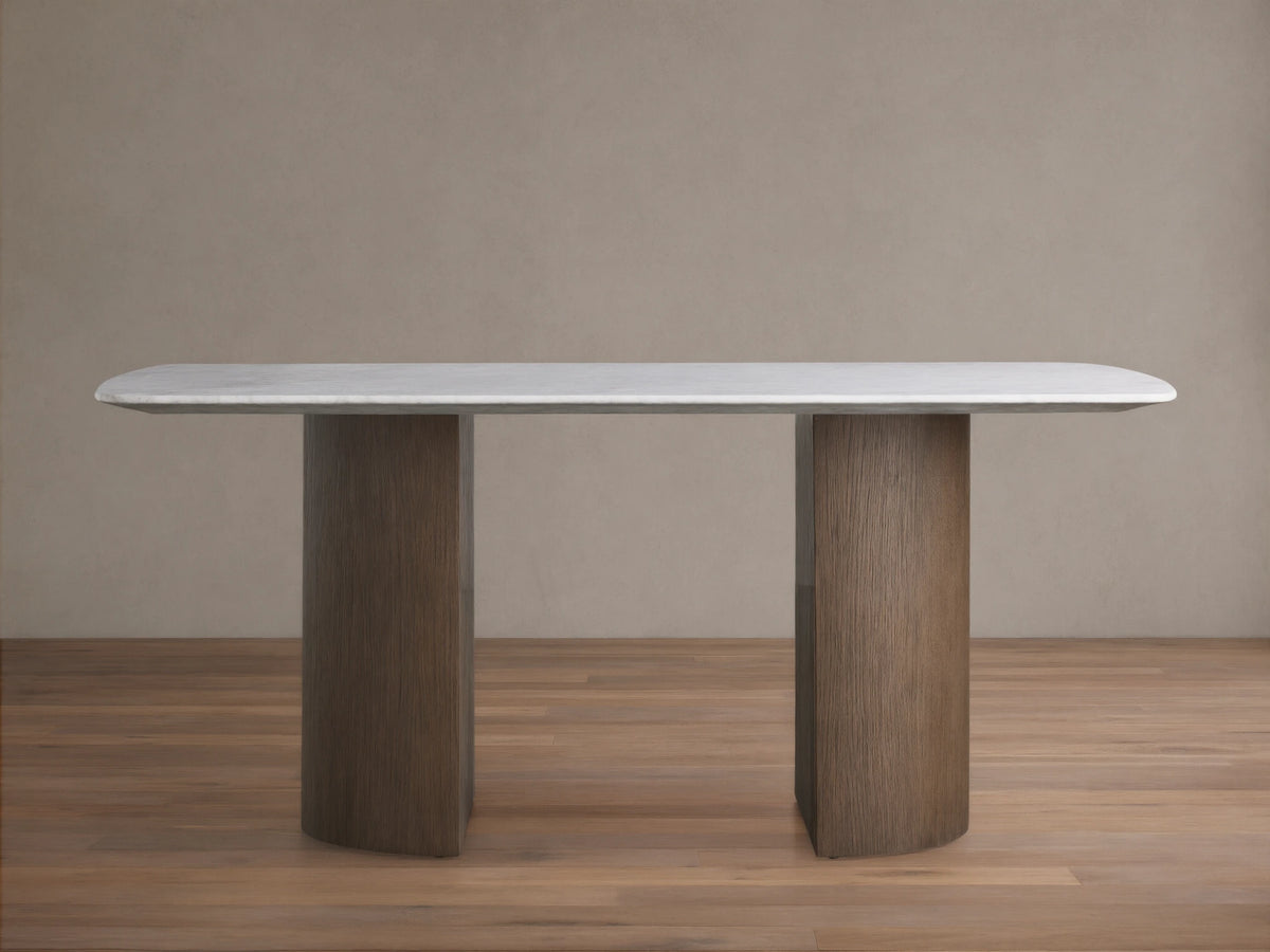 Saint Germain Stone Dining Table with Dauphine Base