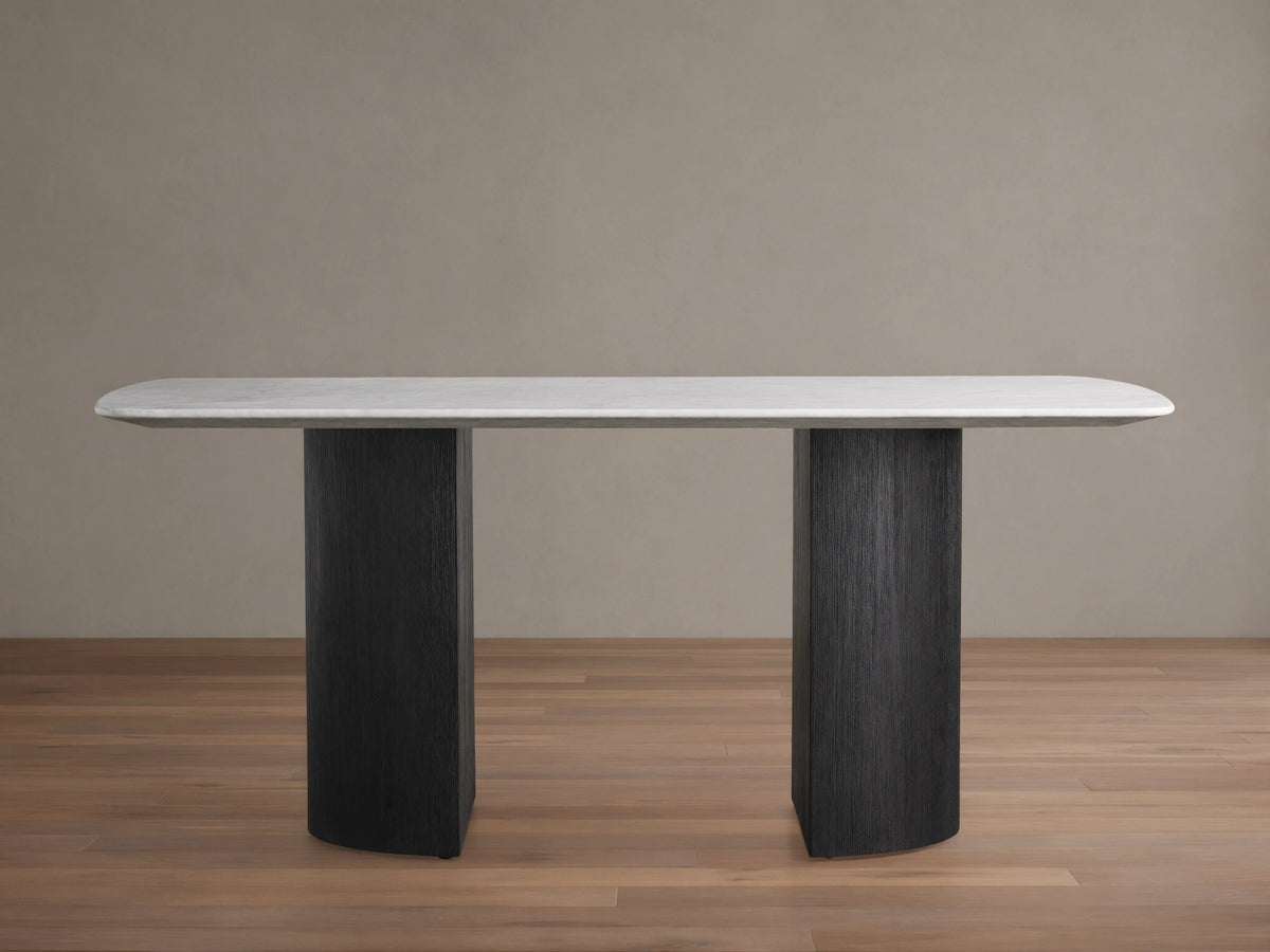 Saint Germain Stone Dining Table with Dauphine Base