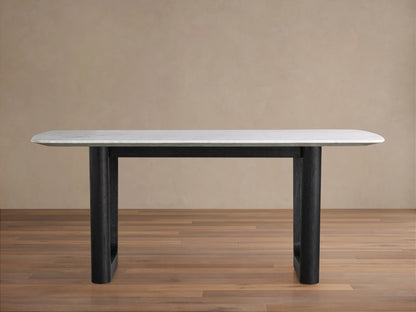 Saint Germain Stone Dining Table with Rennes Base