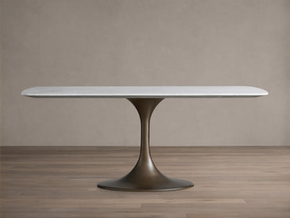 Saint Germain Stone Dining Table with Launette Base